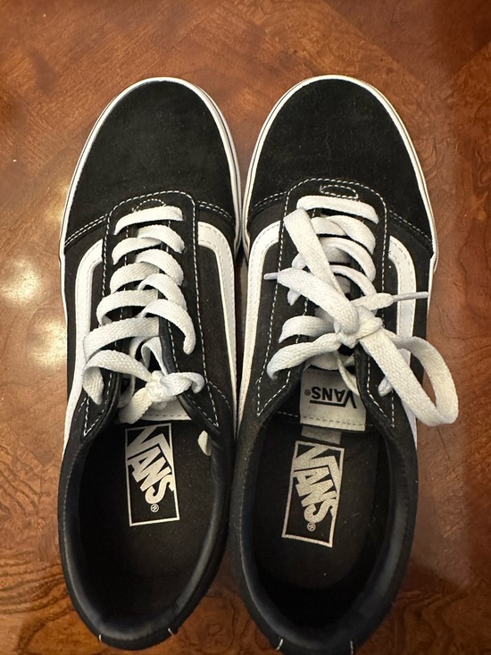 VANS 8.5 Women’s Black & White Old Skool Skate Shoes - Picture 2 of 7